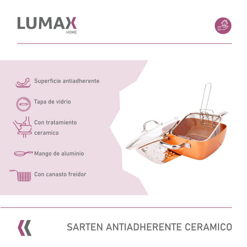 Sartén Antiadherente con tratamiento Cerámico y Accesorios Sartén Antiadherente con tratamiento Cerámico y Accesorios