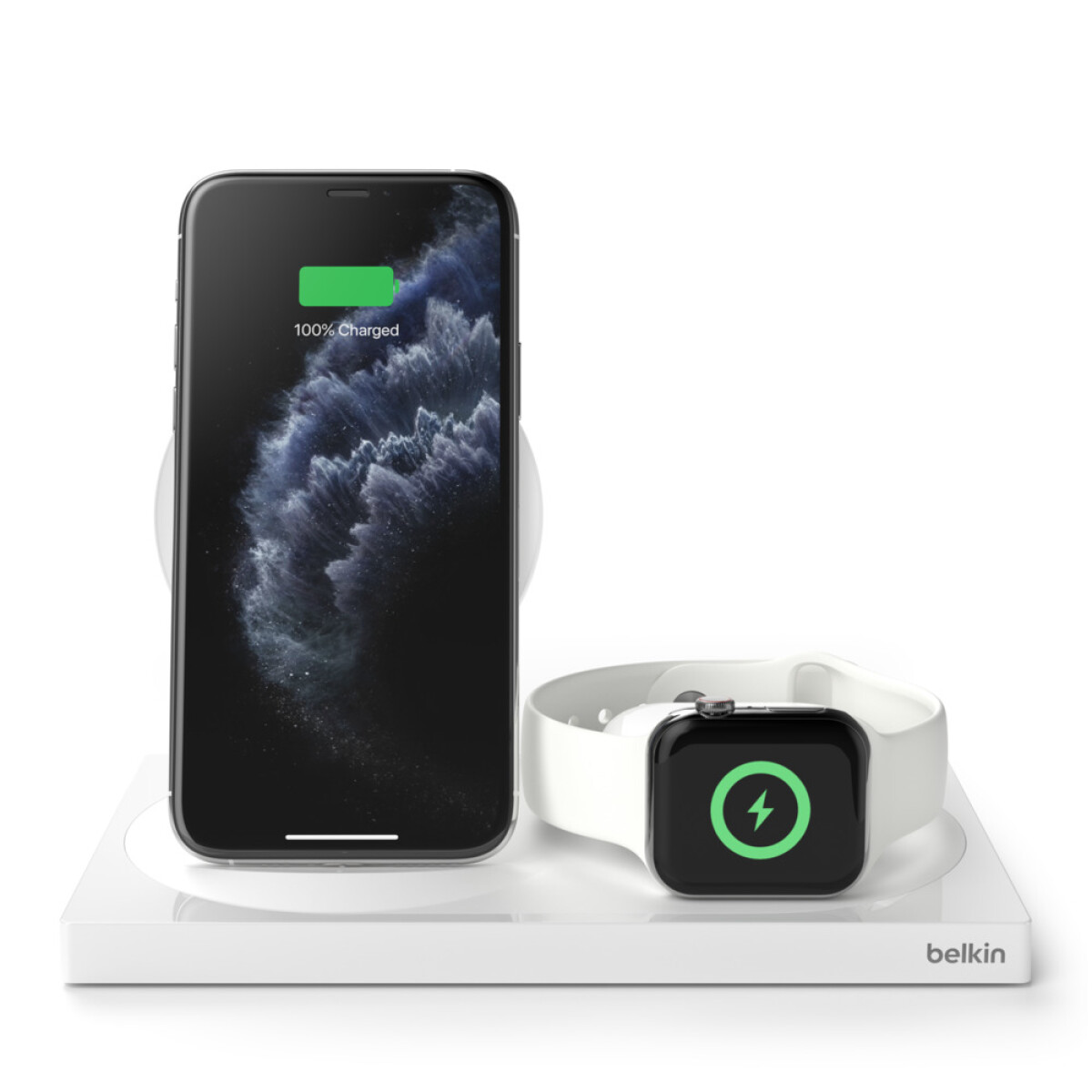 Boostcharge 3-en-1 iphone+apple watch+airpods belkin Blanco