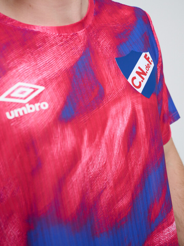 REMERA PRESS Nacional Hombre Rojo, Azul Marino, Blanco
