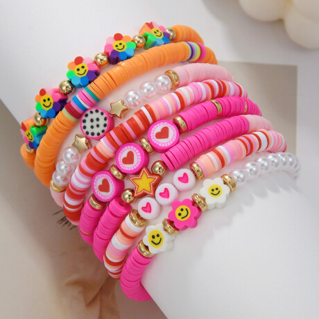 Pulsera Infantil Pack X8 Colores Pack 1