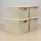 Set x4 Caja simil ratán 15 lts BEIGE