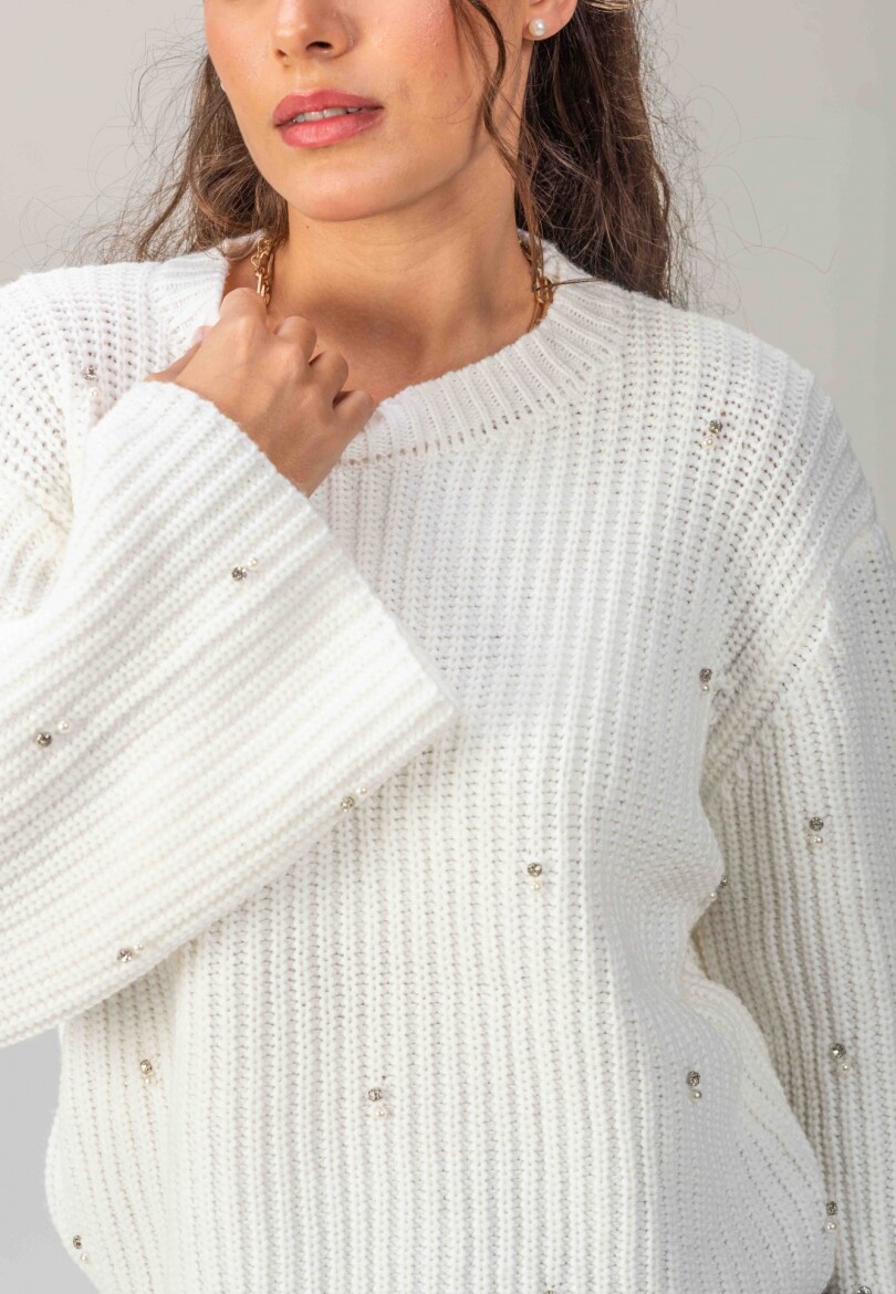 Sweater Brillo Blanco