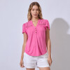 Remera Calada & Bordada FUCSIA