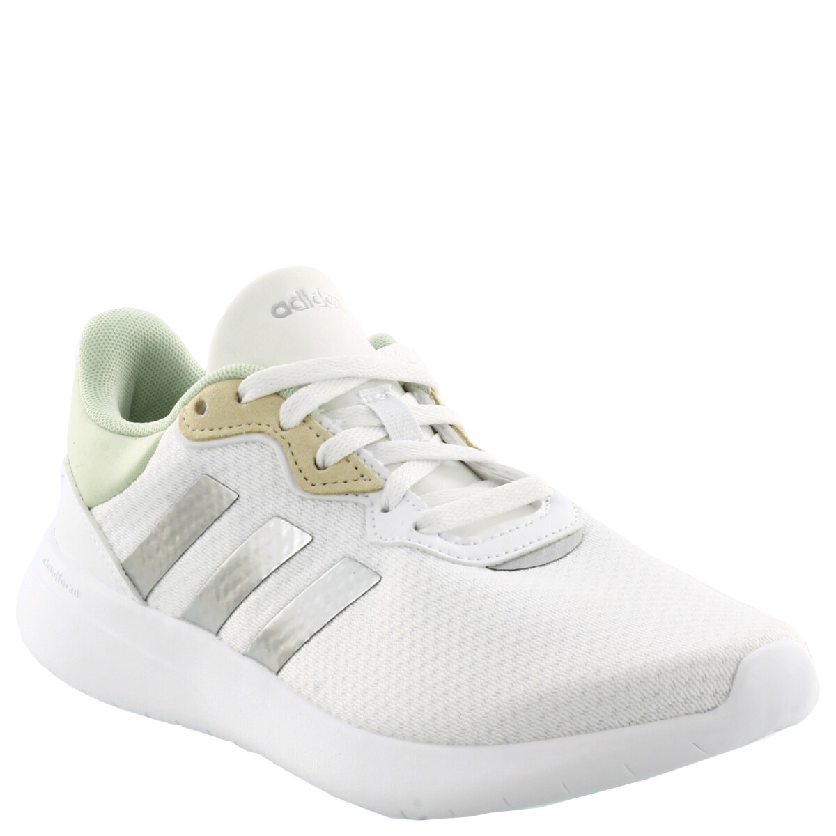 Championes de Mujer Adidas QT Racer 3.0 - Blanco - Verde - Plateado 