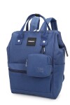 Mochila multicierres con modero Azul