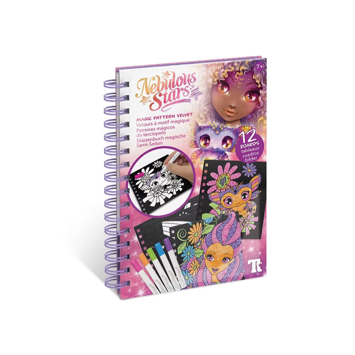 Libro creativo Patrón mágico de terciopelo Nebulous Stars 