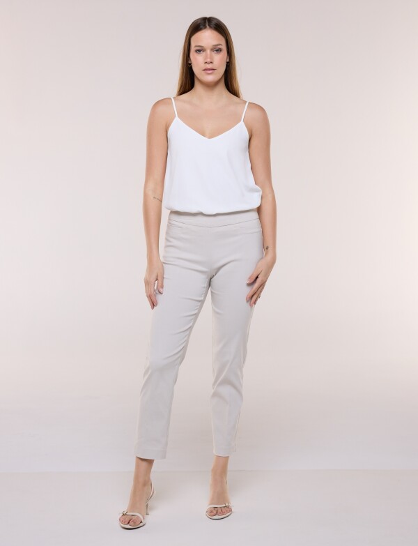 Pantalón Slim Pull On GRIS CLARO