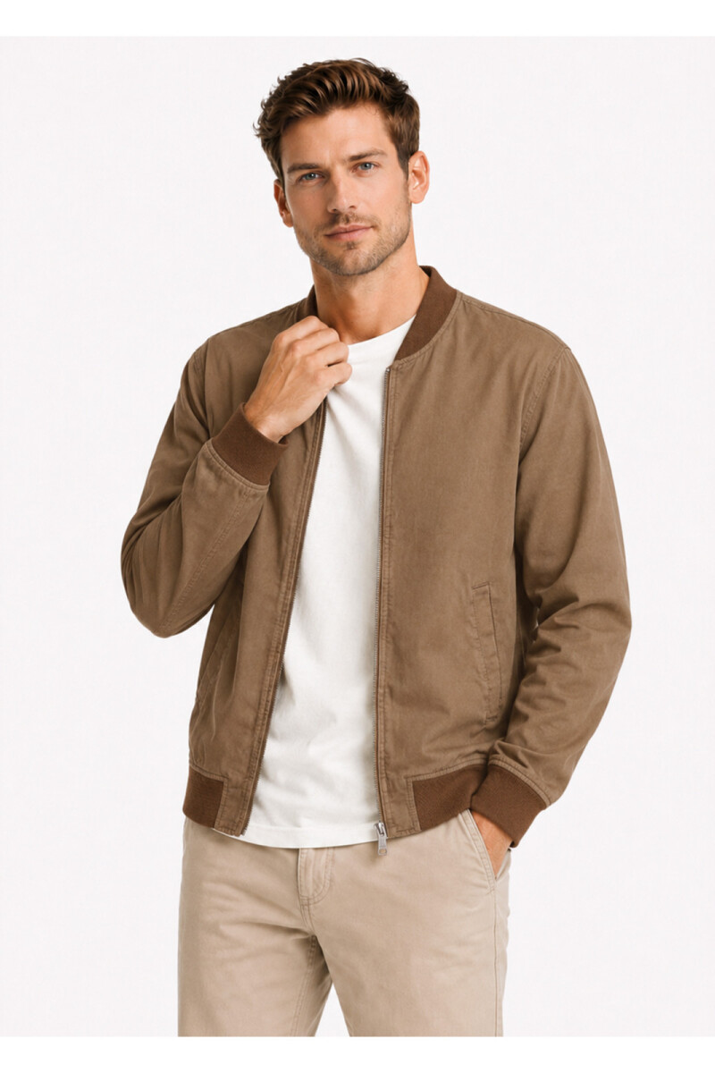 Campera Arrow Microfibra TAUPE