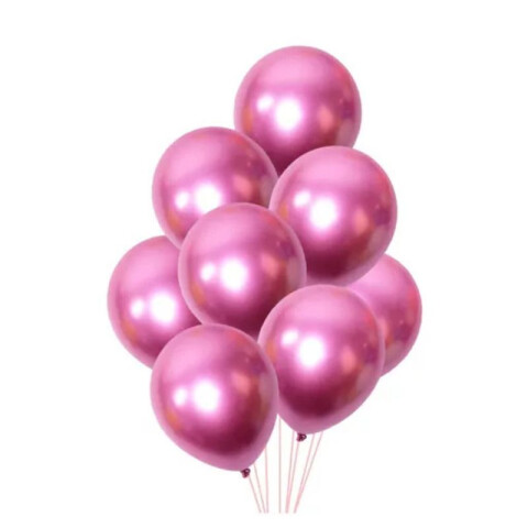 Globos Cromado Tamaño R12 X50 Rojo