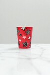 Vaso polipapel 8 oz ROJO STARS