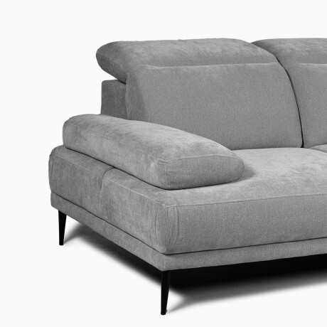 Rinconera Allegra- Tela Microfibra - Chaise Derecho 6686-7 Gris