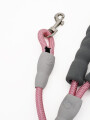 CORREA MASCOTA CON AGARRE ROSADO