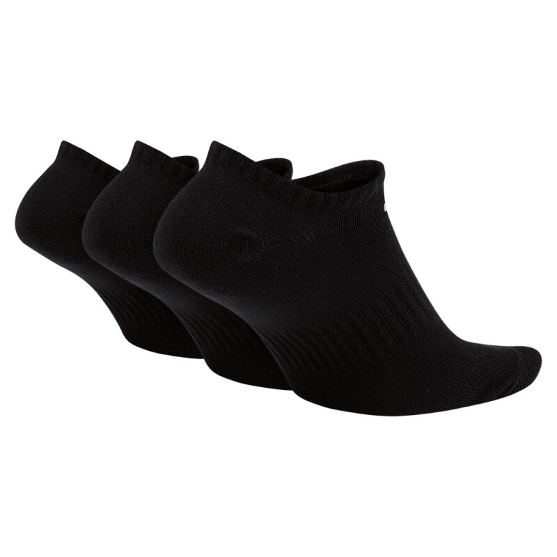 Medias Nike Everyday Media invisible 3-Pack de Hombre Negro