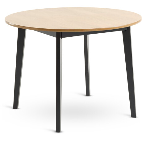 Mesa de comedor JEGIND Ø105 roble/negro Roble/negro