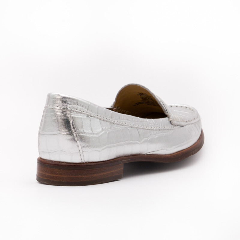 Mocasín CROCO CR SILVER Plata, Platino