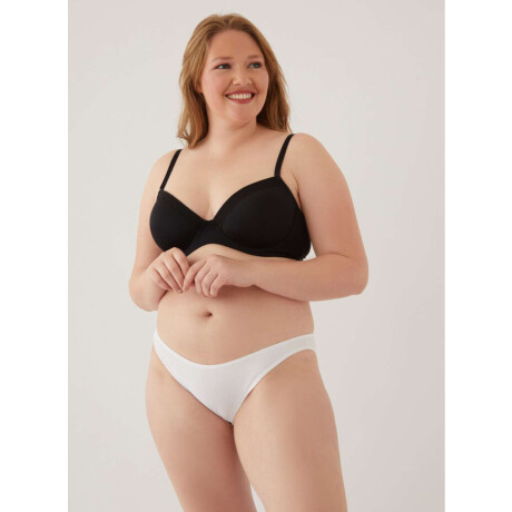 Vedetina algodón/lycra sacks Blanco