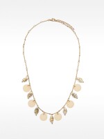 Collar Segmentado Con Conchas blanco