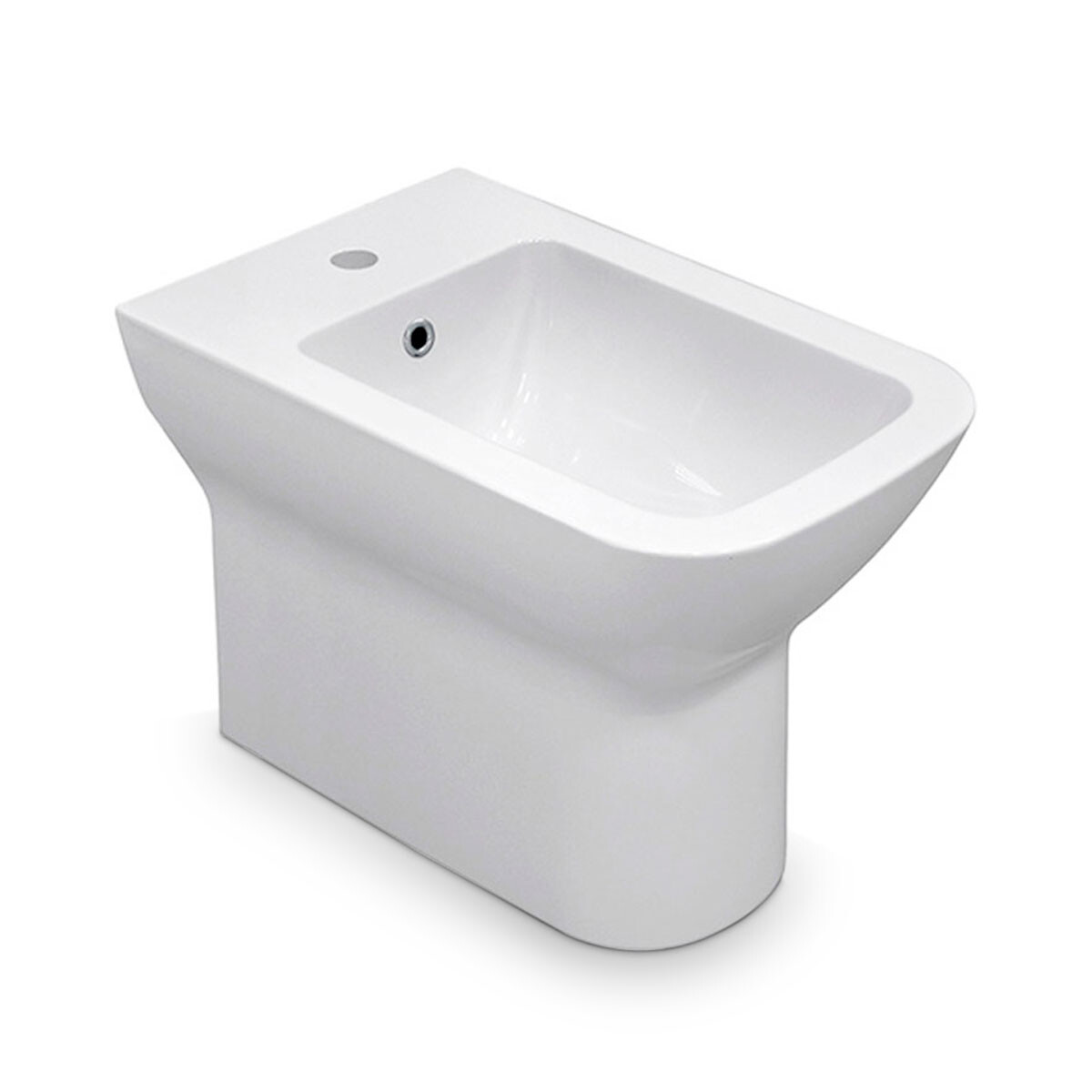 Bidet Frontal Linea Blanco Brillo Loza Sanitaria Baño 