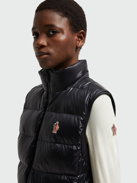 Moncler - Chaleco relleno de plumas, Gilet Negro