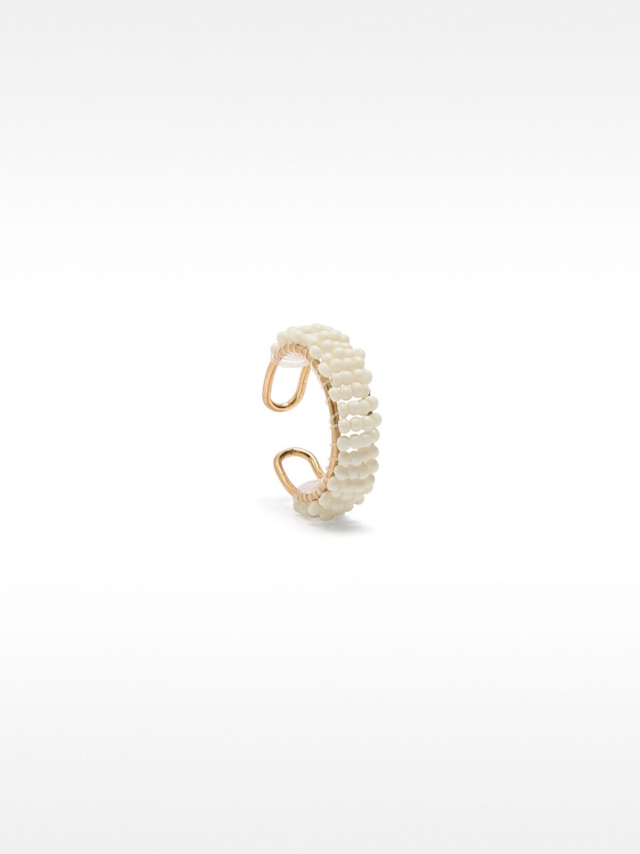 Anillo Con Abalorios blanco