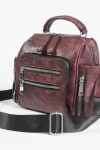 Mochila bandolera con bolsillo bordo