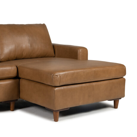 Rinconera Sevilha - Cuero Natural - Chaise Derecho 1016 (Nozes)