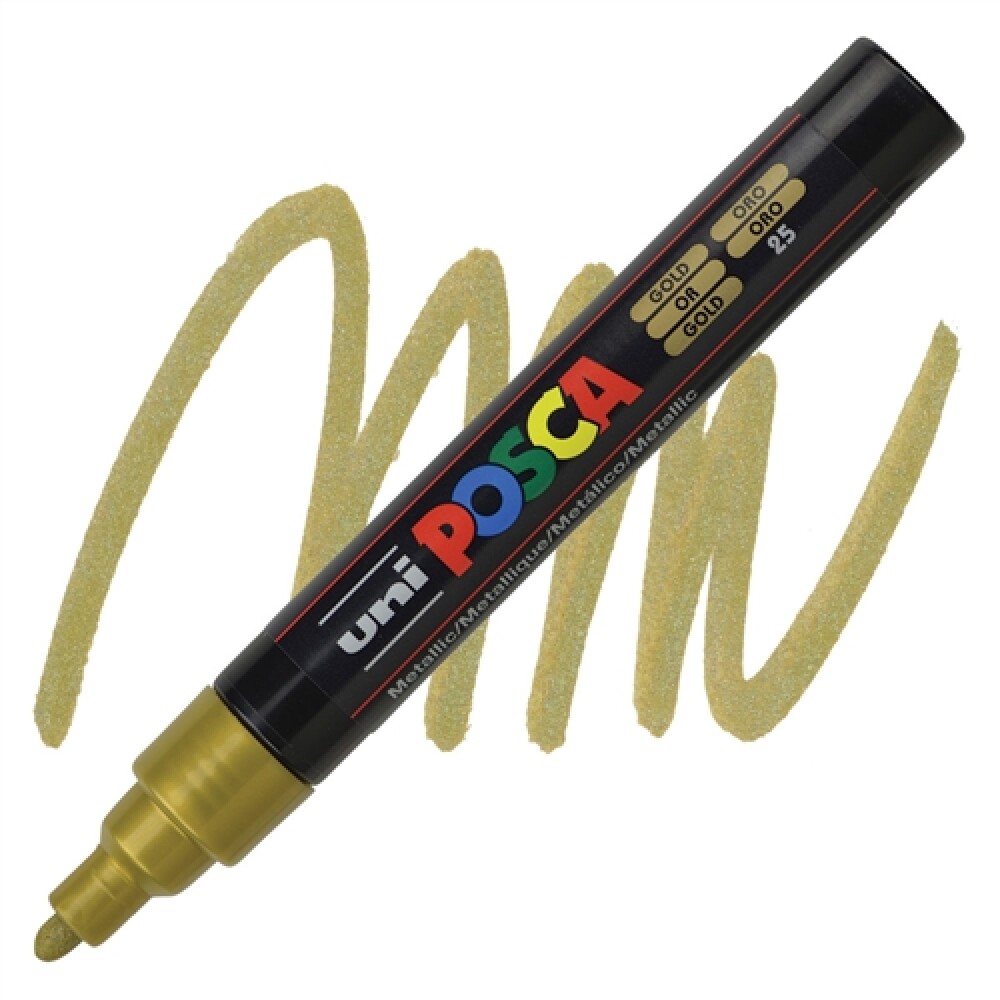 Marcador Uni Posca 2,5Mm Dorado #MARCADOR UNI POSCA 2,5MM DORADO