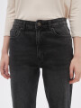 Pantalon Jeaniu Gris Oscuro
