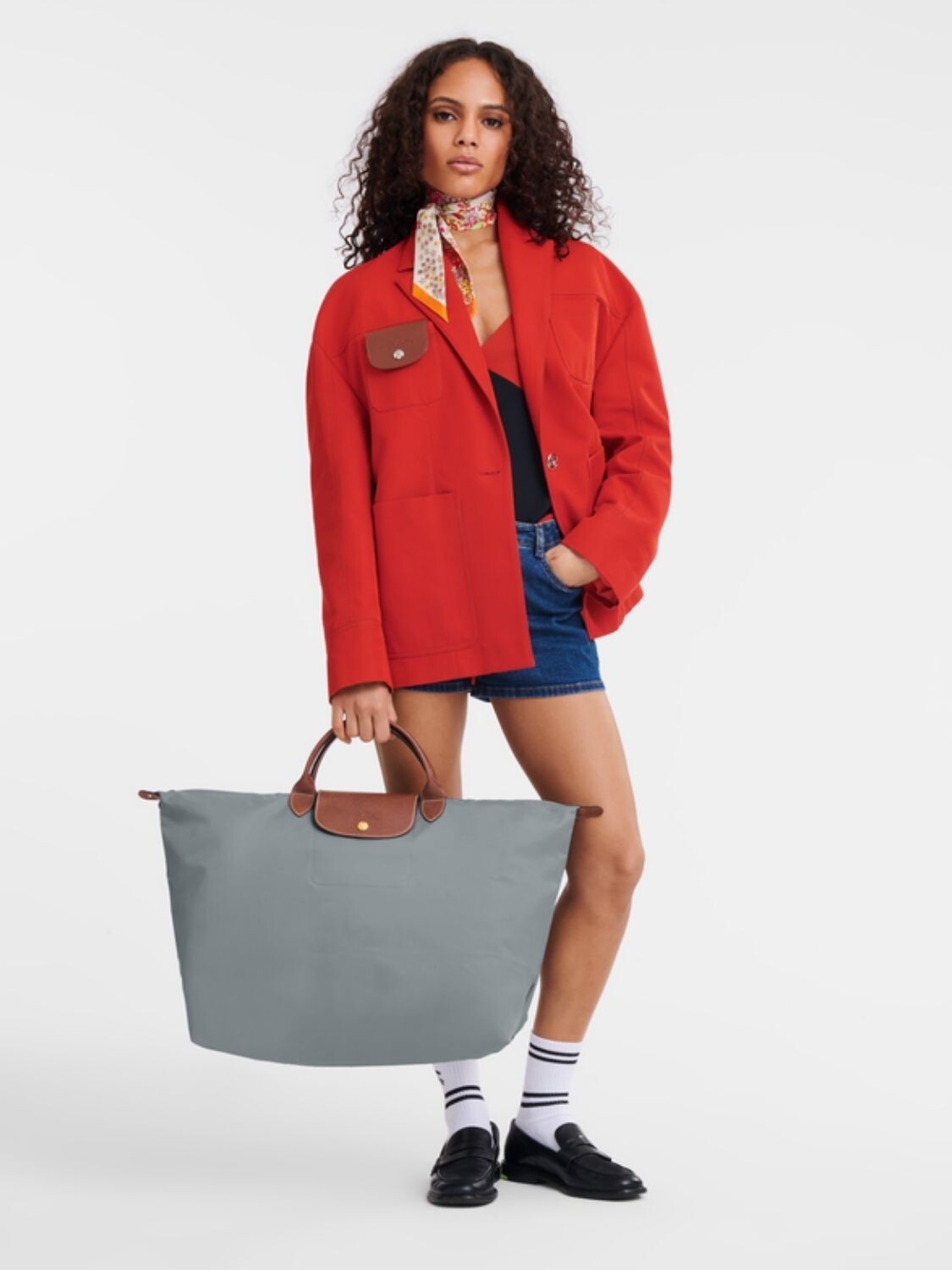 LONGCHAMP - Le Pliage original L Gris