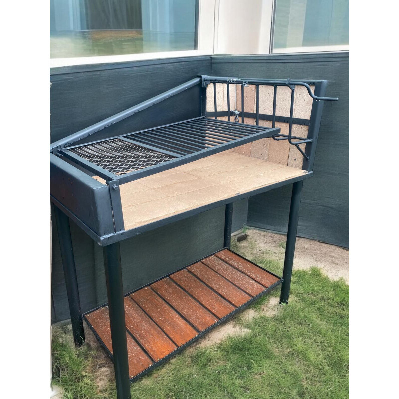 Parrillero 120x60 cm con Refractarios y Estante Parrillero 120x60 cm con Refractarios y Estante