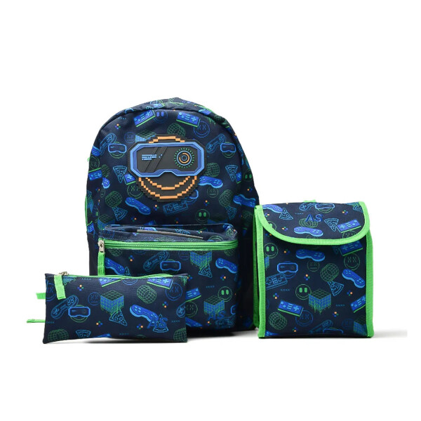 CON CARTUCHERA Y LONCHERA MIX 4.0 - AMERICAN SPORT AZUL