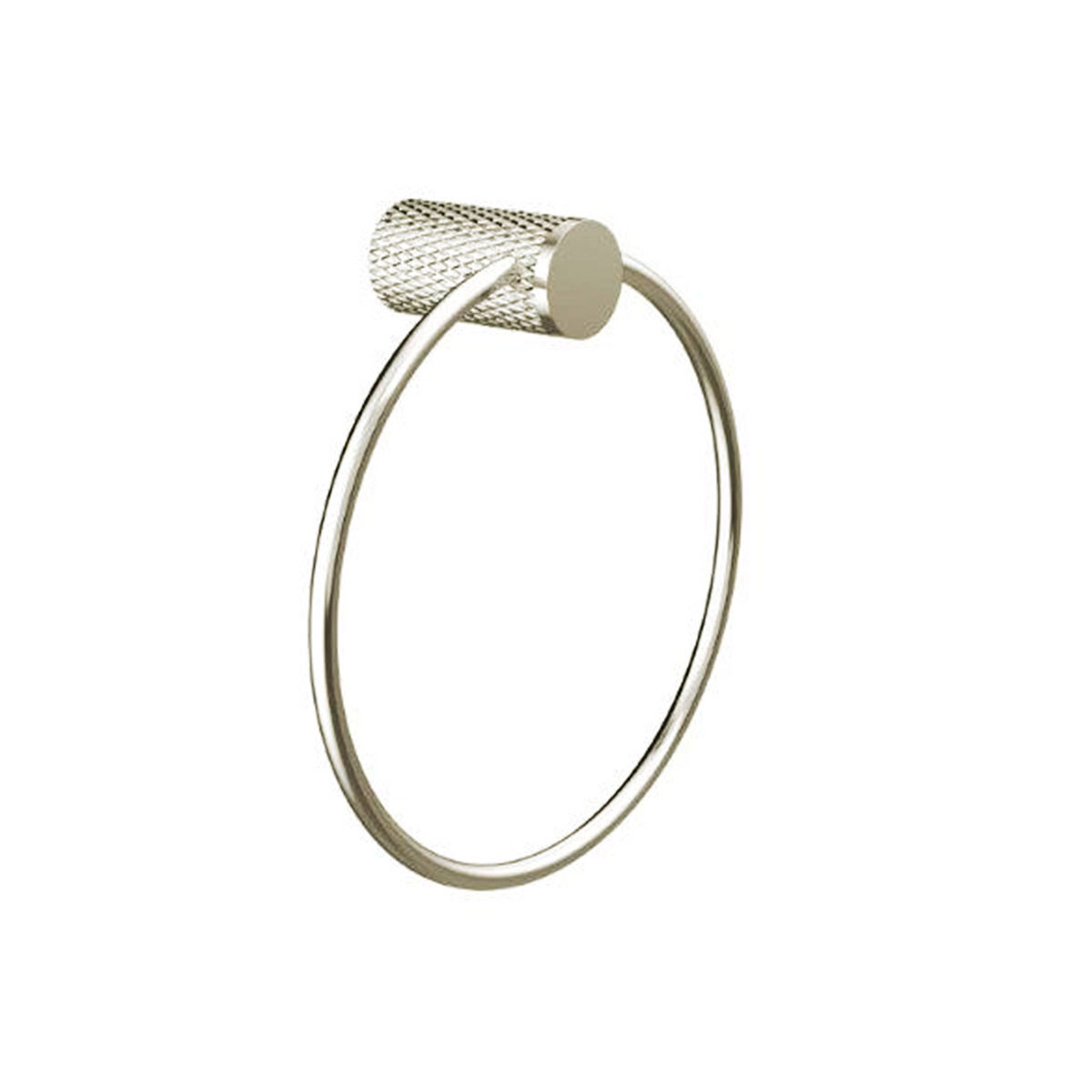 Toallero Aro Metal Signature Gris Brushed Nickel Satinado 