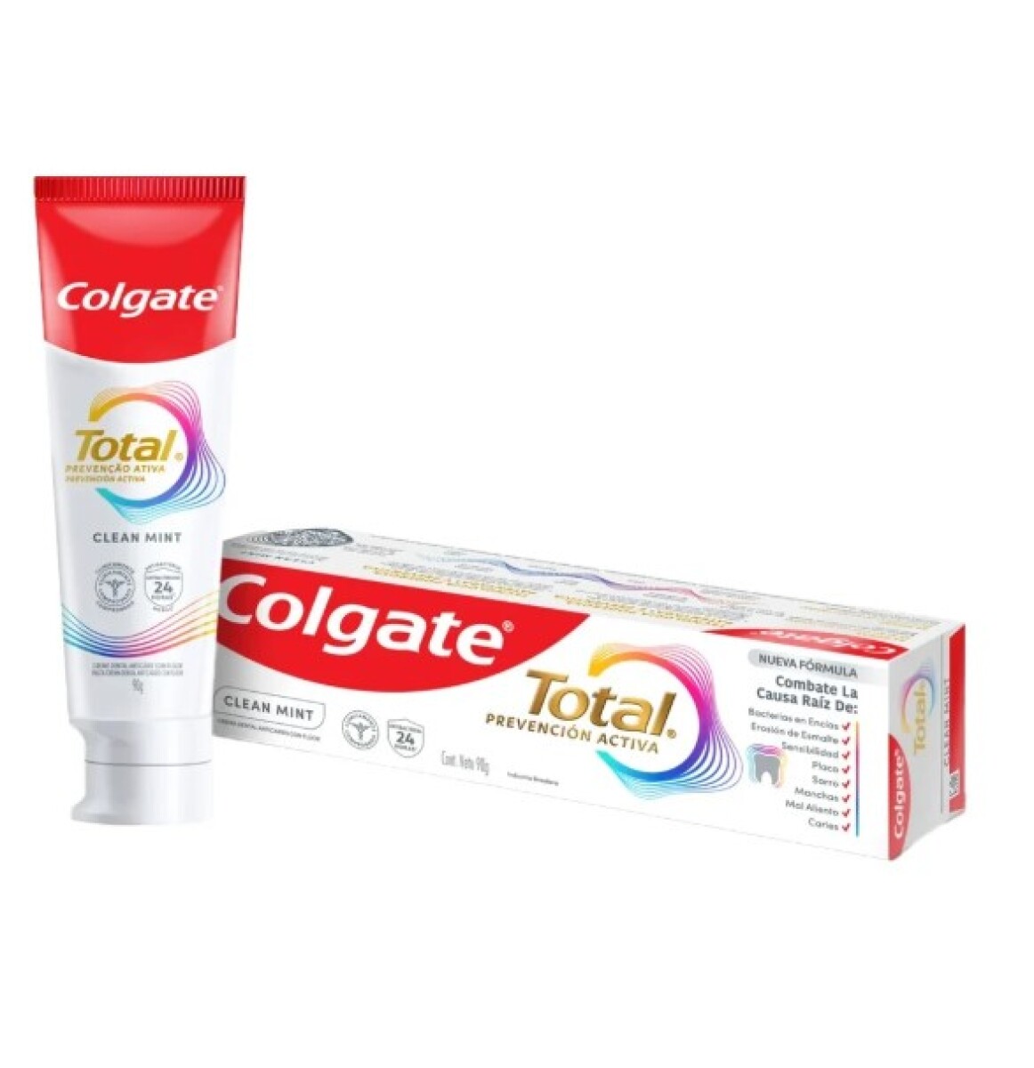 Colgate total prevención activa whitening crema dental 90g 