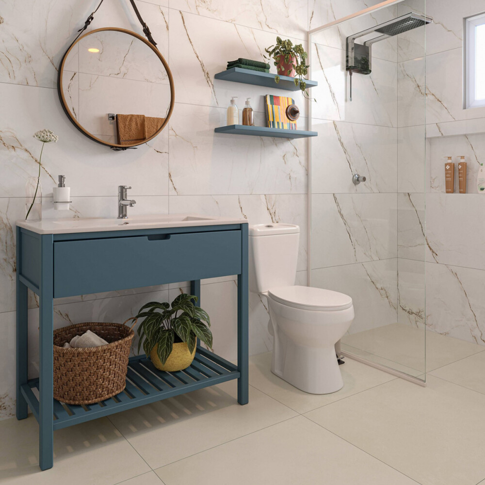 PORCELANATO BRANCO PARANA ESMALTADO POLIDO "A" 49X99 CM Porcelanato Branco Parana Esmaltado Polido "a" 49x99 Cm