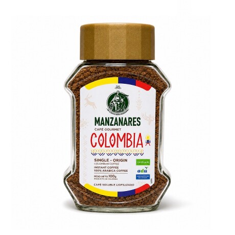 CAFE SOLUBLE LIOFILIZADO COLOMBIA FRASCO 100G 001