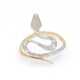 Anillo serpiente en oro 18k de 2 tonos Anillo serpiente en oro 18k de 2 tonos