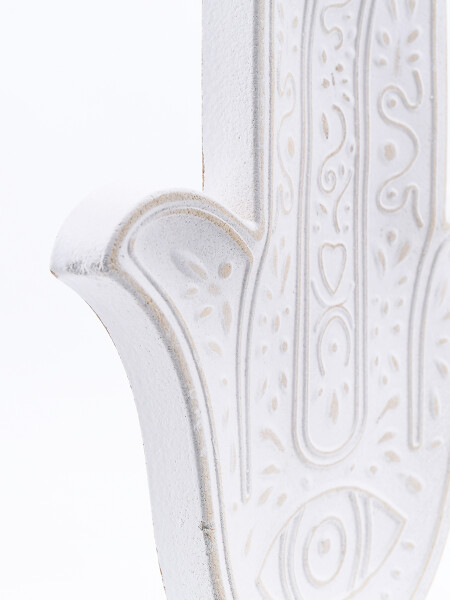 MANO HAMSHA VERTICAL BLANCO