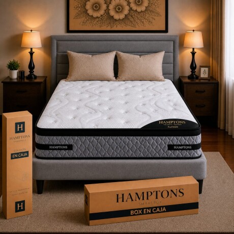 Sommier 2 Plazas Hamptons Platinum Gris