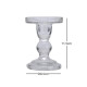 Candelabro vidrio D8.5/H11.5CM TRANSPARENTE