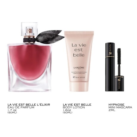 Set Perfume La Vie est Belle Elixir V50 +Body Lotion +Mini Máscara Set Perfume La Vie est Belle Elixir V50 +Body Lotion +Mini Máscara