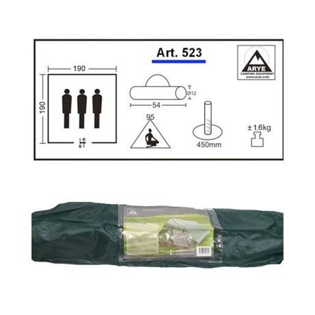 Carpa Arye Canadiense Minipack Arye 3/4 Personas Carpa Arye Canadiense Minipack Arye 3/4 Personas