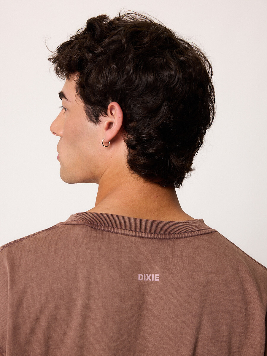 T-SHIRT M/C GURRO DIXIE Tabaco