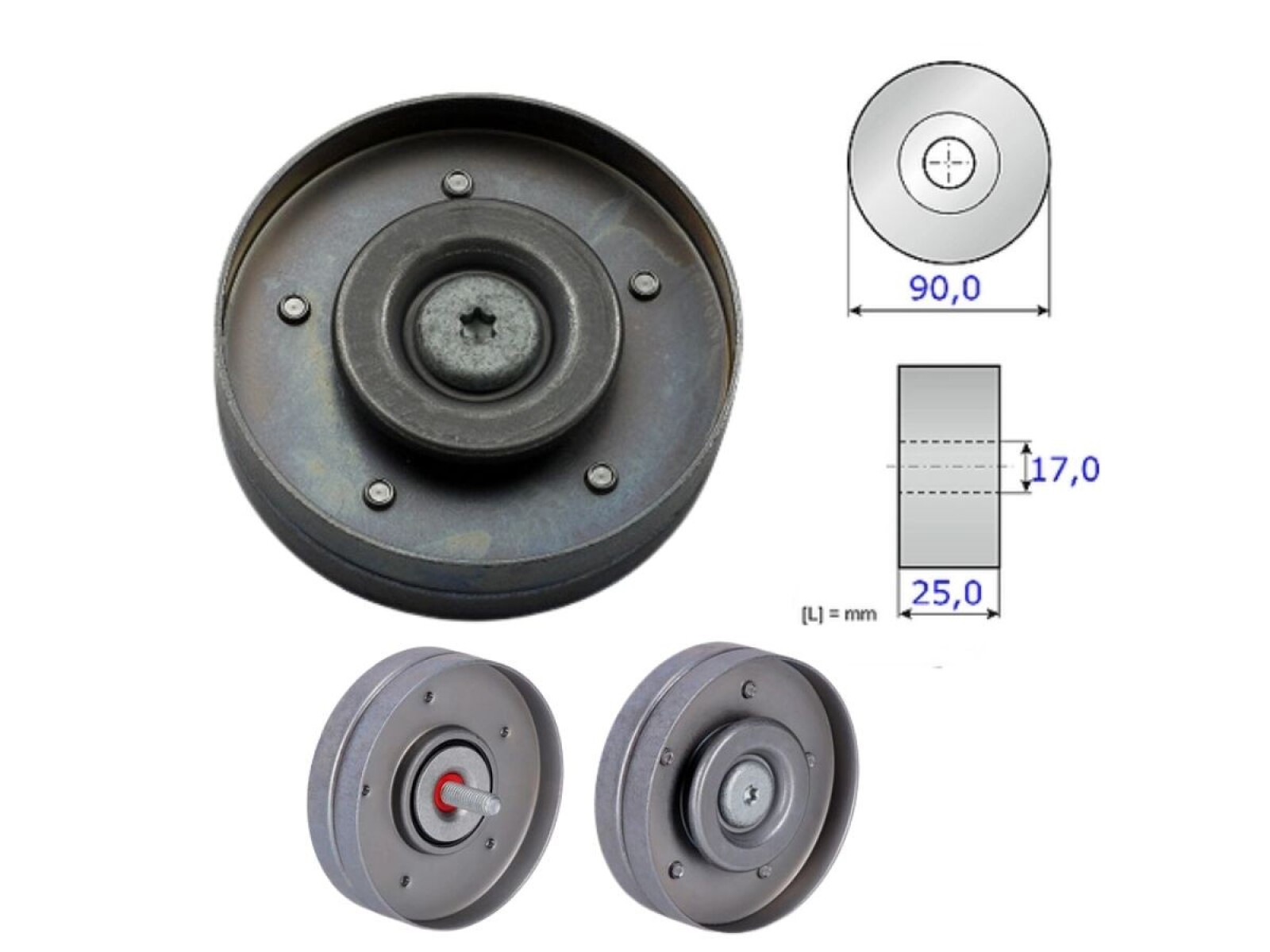 Tensor Guia Correa Audi A4/Q5/A5, Volks Amarok 4X2 - 4X4 08-25 