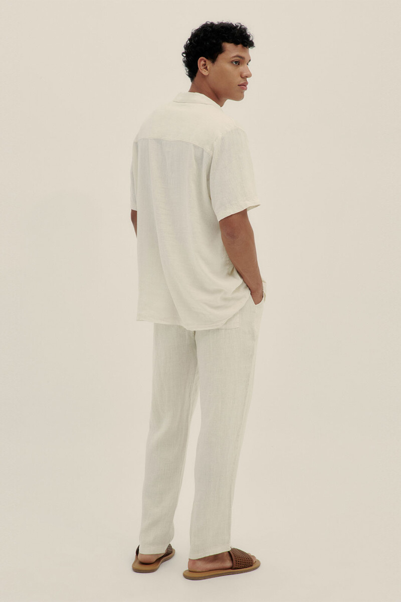 PREMIUM LINEN PANTS Cream