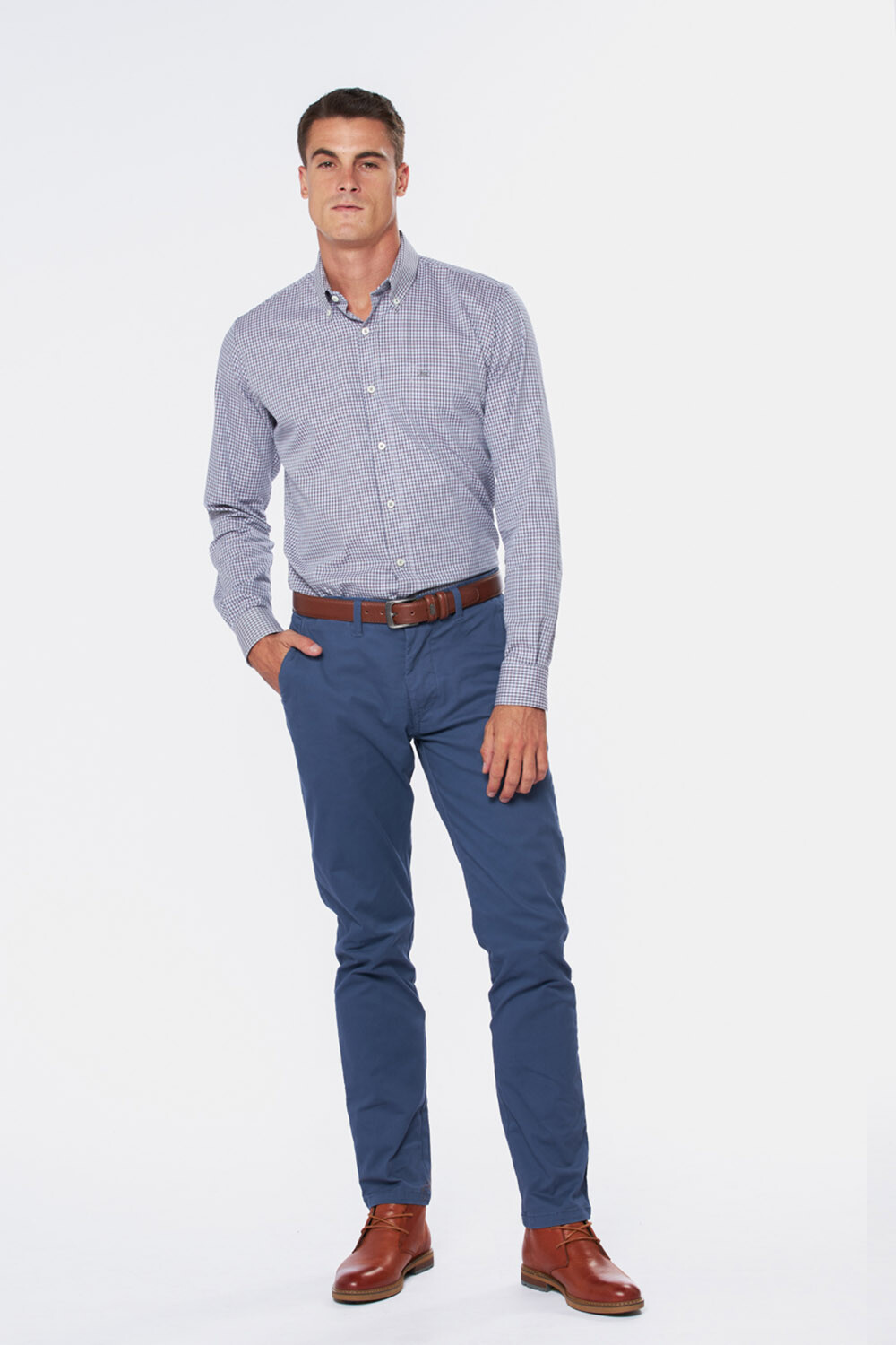 PANTALÓN SKINNY CON SPANDEX Piedra