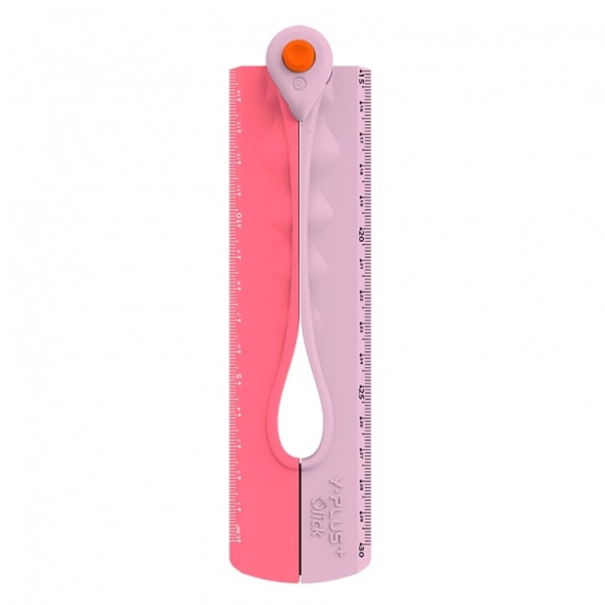 Regla extensible Y plus 30 cm - Rosado 