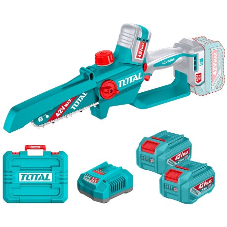 Motosierra De Mano Inalámbrica 42v 6" Sin Carbones - 2 Baterías 2.0Ah Motosierra De Mano Inalámbrica 42v 6" Sin Carbones - 2 Baterías 2.0Ah