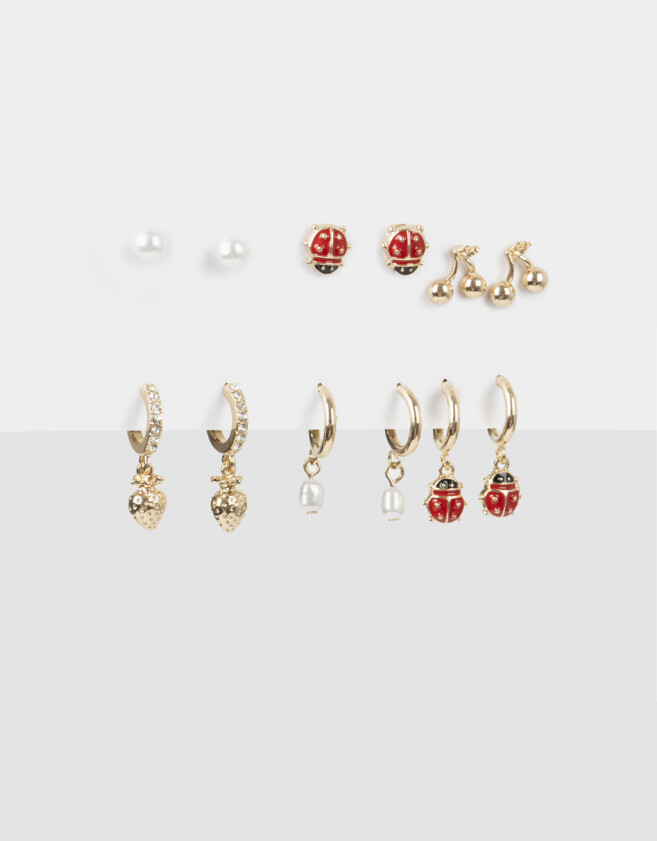 Aros Sets Frutas Set De Aros Frutas - Dorado