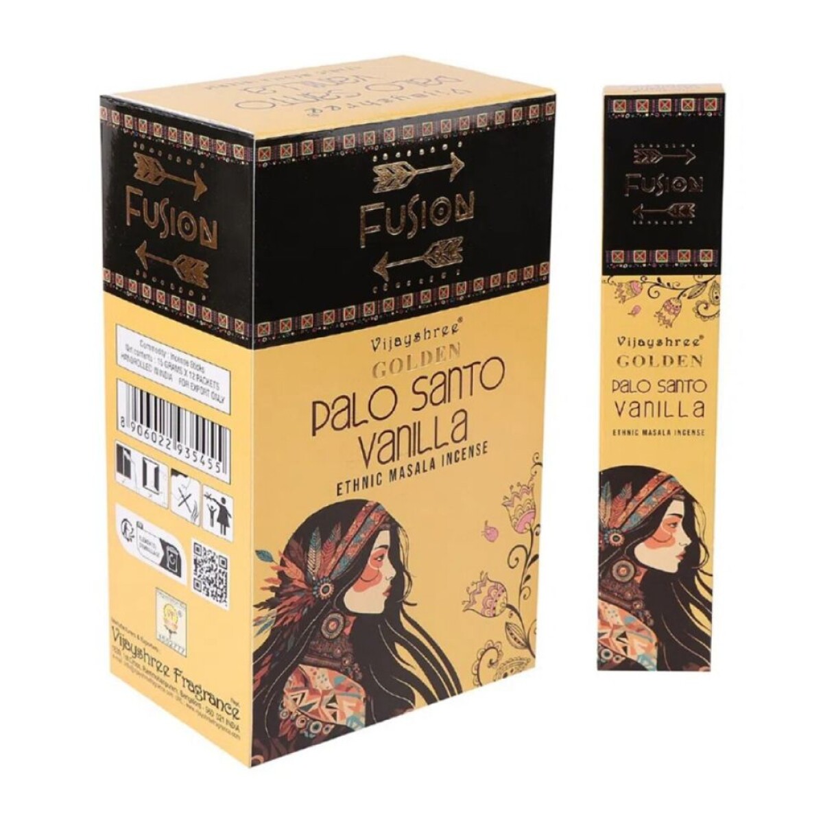 VARITAS VIJAYSHREE CAJA DE MASALA X12 - FUSION - Palo Santo/vainilla 