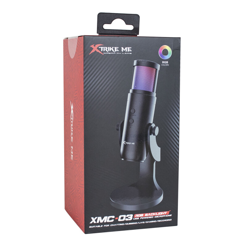 Microfono Xtrike Me Xmc-03 Usb Rgb Base Microfono Xtrike Me Xmc-03 Usb Rgb Base